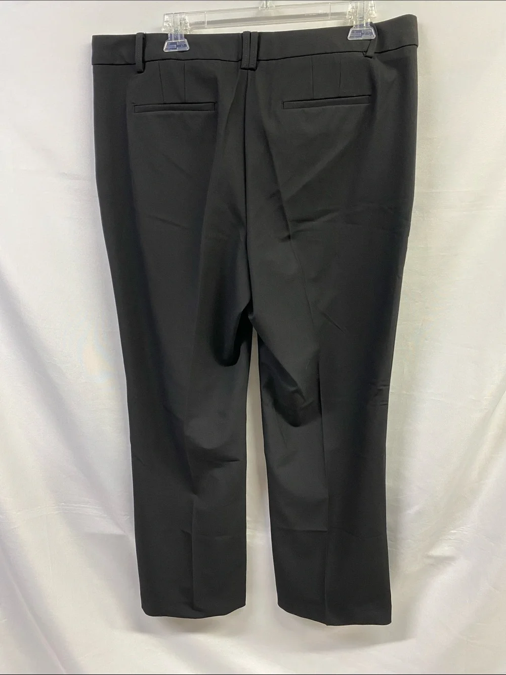 Talbots Windsor Black Women's Straight-Leg Dress Trousers Size 14 NWT